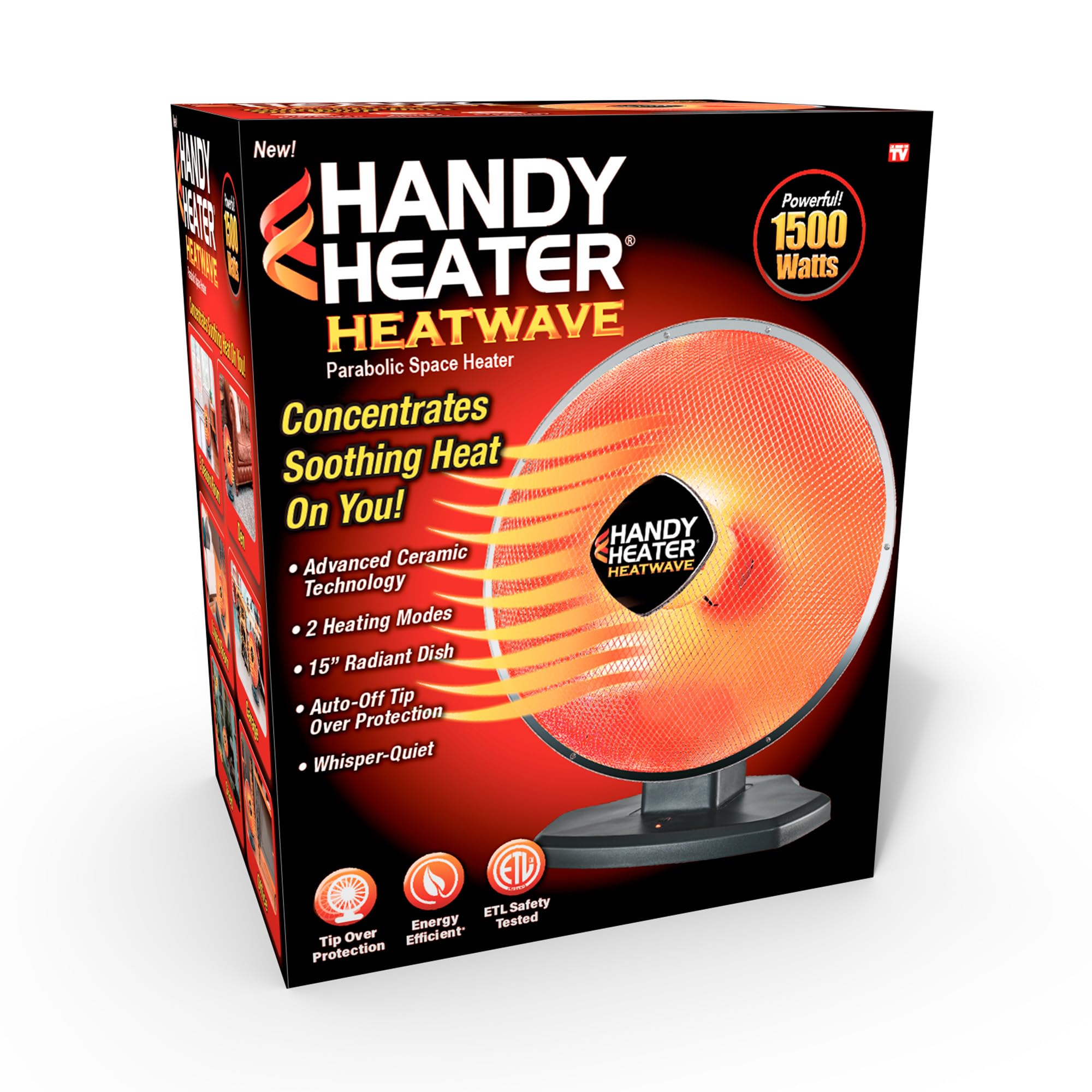 Amazon.com: Handy Heater Heatwave Heat Dish Parabolic Space Heater